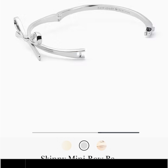Kate Spade elegant Silver Bow Bracelet - Picture 3 of 11